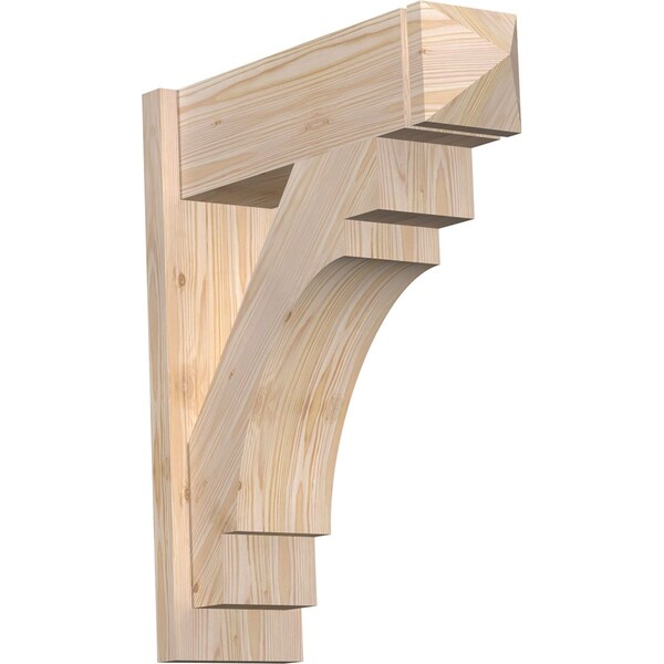 Ekena Millwork Merced Smooth Arts and Crafts Outlooker, Douglas Fir, 7 1/2"W x 24"D x 28"H OUT08X24X28MRC03SDF - main